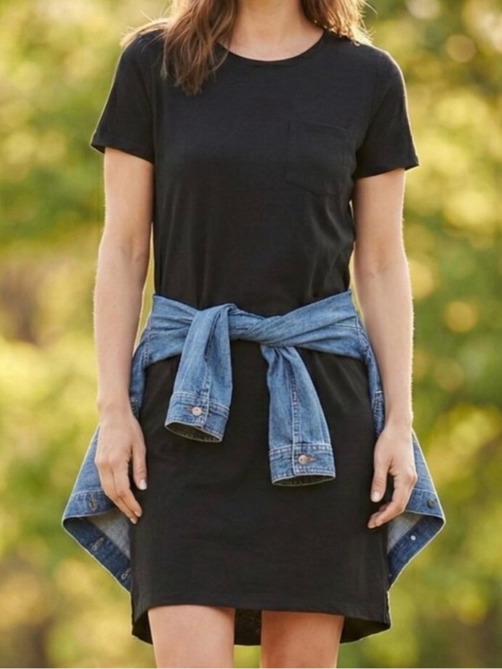 Woolx Lexie Mini Dress T Shirt Dress Black Merino Wool Medium